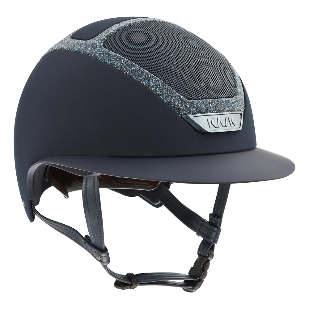 意大利进口kask女士大帽檐钻边款马术安全头盔障碍赛舞步术帽