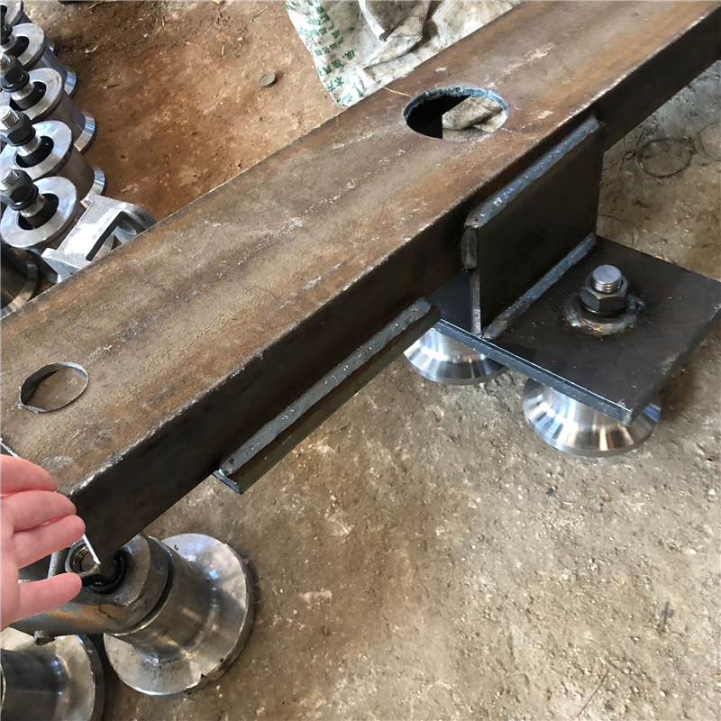 煤矿组合式压绳轮组 无极绳绞车配件转弯轮组 矿用托绳轮组