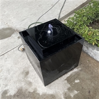 不锈钢流水花盆耐候钢流水摆件