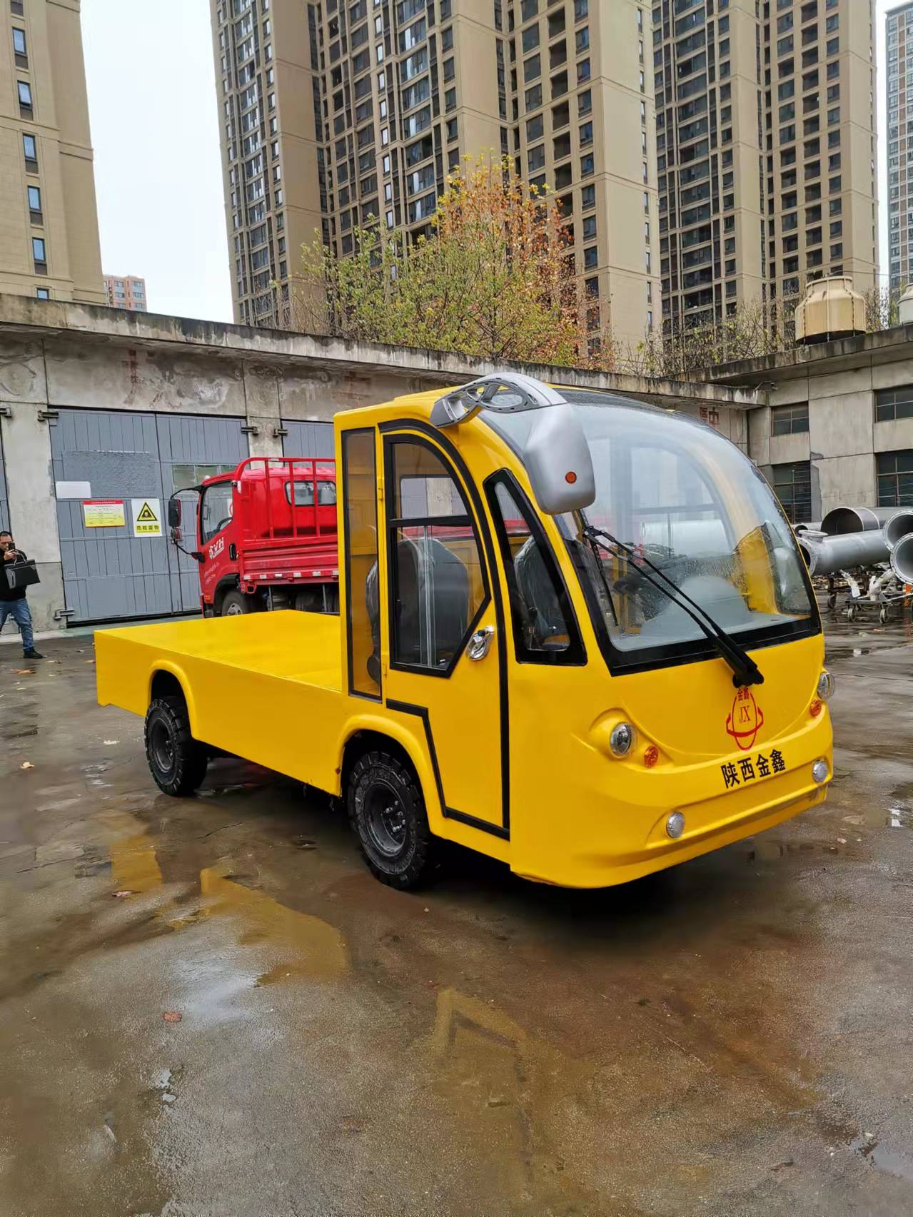 渭南延安榆林封闭电动货车厂区平板搬运车厂家直供