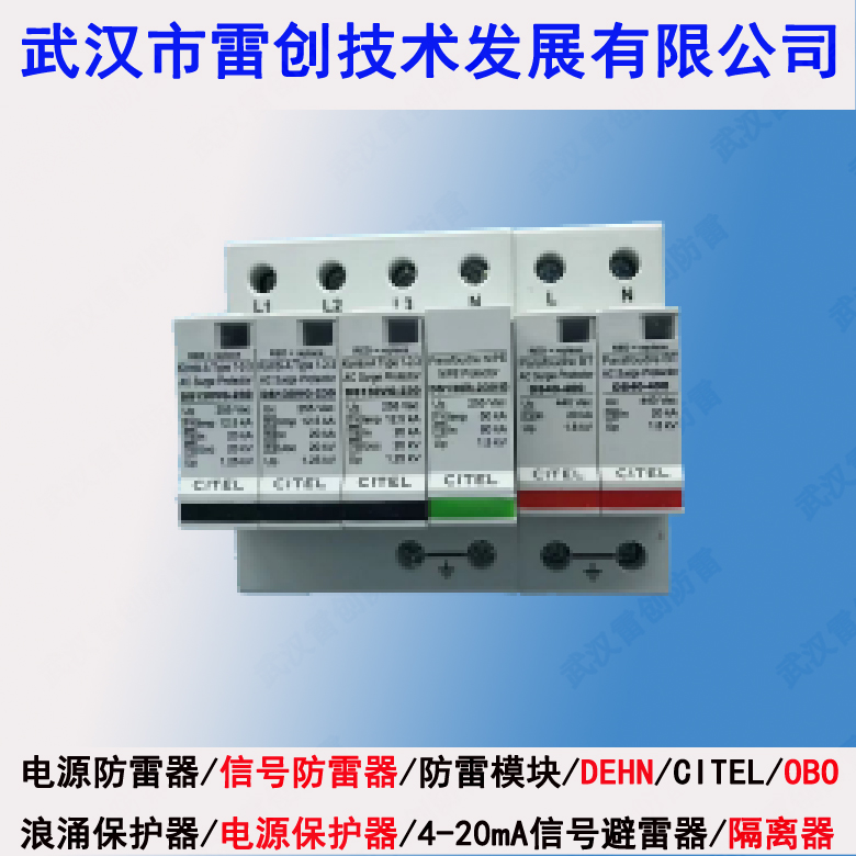 一级电源防雷器 CITEL 总电源配电箱一级浪涌保护器DS134VG-230/G