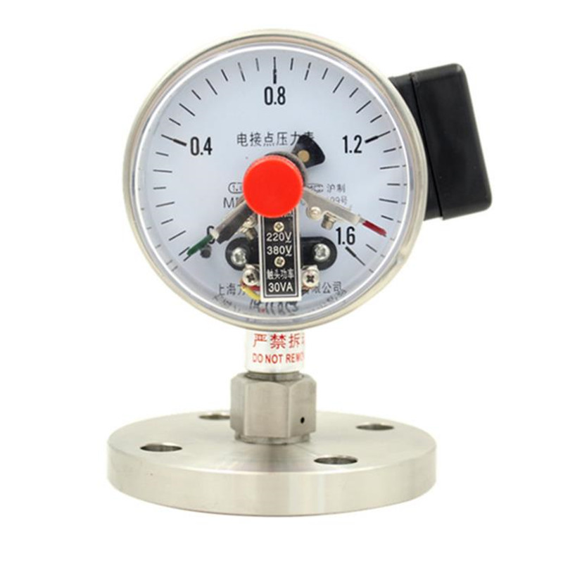 卓信矿用耐震压力表生产YB-100MF不锈钢耐震压力表厂家