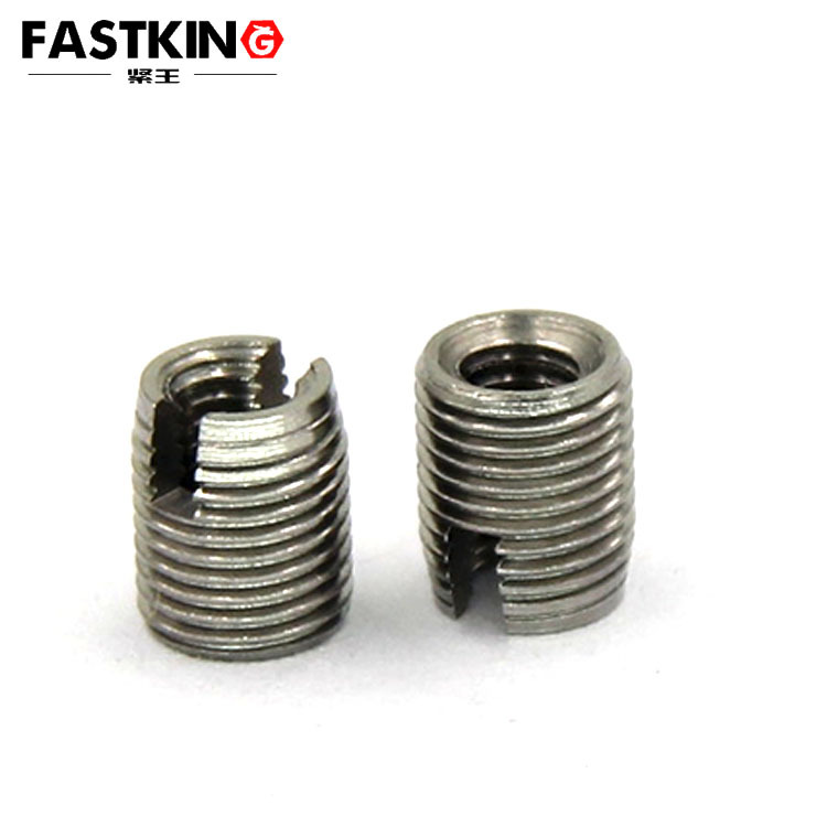 1215碳钢自攻螺套302型开槽自攻螺套整体螺纹衬套规格齐全m2m12