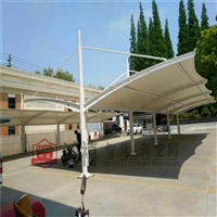 昆山车棚厂 昆山膜结构车棚加工 景观小品雨篷定做 自行车棚加工 雨蓬定做