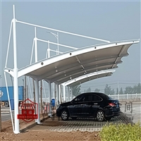 昆山停车棚 膜结构车棚加工 自行车雨蓬 东乡岗上积定制雨篷 宝山轨道雨篷 雨棚应用广泛