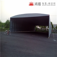 拱墅移动帐篷油布伸缩式 带轮推拉雨蓬案例 拱墅伸缩棚房价格公道