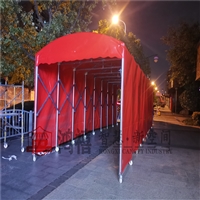 闵行油布遮雨蓬 伸缩式带轮仓储帐棚搭建 闵行鸿禧推拉篷房简单