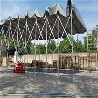 昆山移动篷房搭建 伸缩式带轮仓储帐篷订购 昆山推拉式遮雨棚价钱