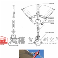 南康膜结构停车棚 昆山雨篷厂 昆山停车棚 龙岭电动推拉棚 遮阳雨棚 昆山移动棚项目案例