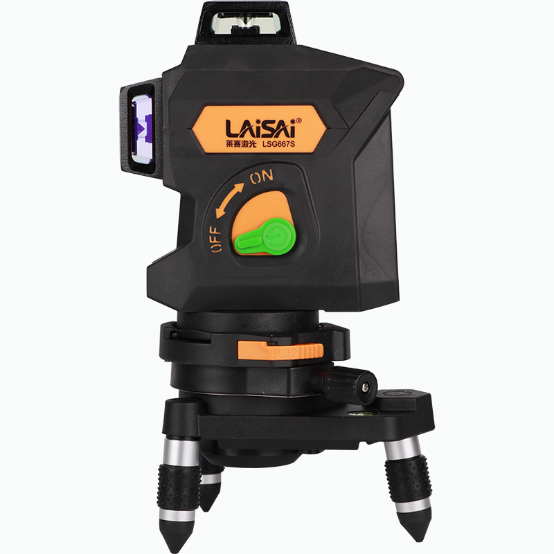 莱赛激光水平仪12线贴墙仪蓝绿光lsg667s强高精度自动调平红外线d
