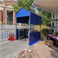 东阳移动篷房伸缩式 户外临时堆货油布帐篷 东阳鸿禧推拉式遮雨棚