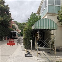 吴中移动遮雨蓬房 露天堆货刀刮布推拉帐棚 吴中鸿禧停车蓬搭建