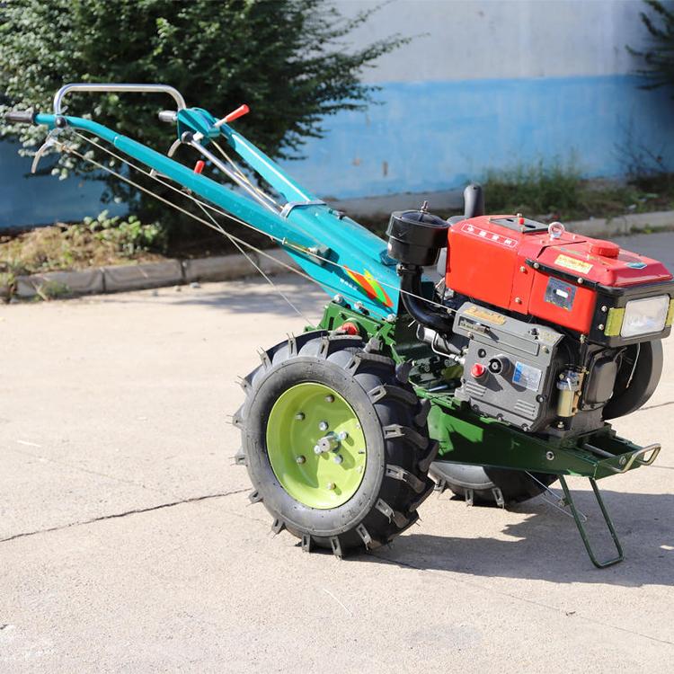多功能手扶耕地机农用小型单缸手扶拖拉机柴油电启动旋耕机