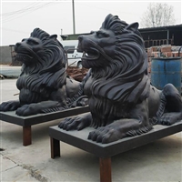 铸铜汇丰狮子雕塑 铜狮子铸造厂家