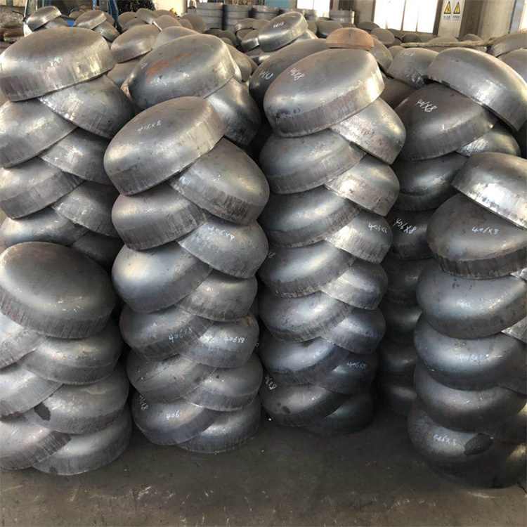 管帽厂家销售铭源厚壁碳钢大口径封头椭圆压制管帽