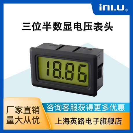 上海英路 IN2000三位半數(shù)顯直流電壓電流表頭  小巧精致