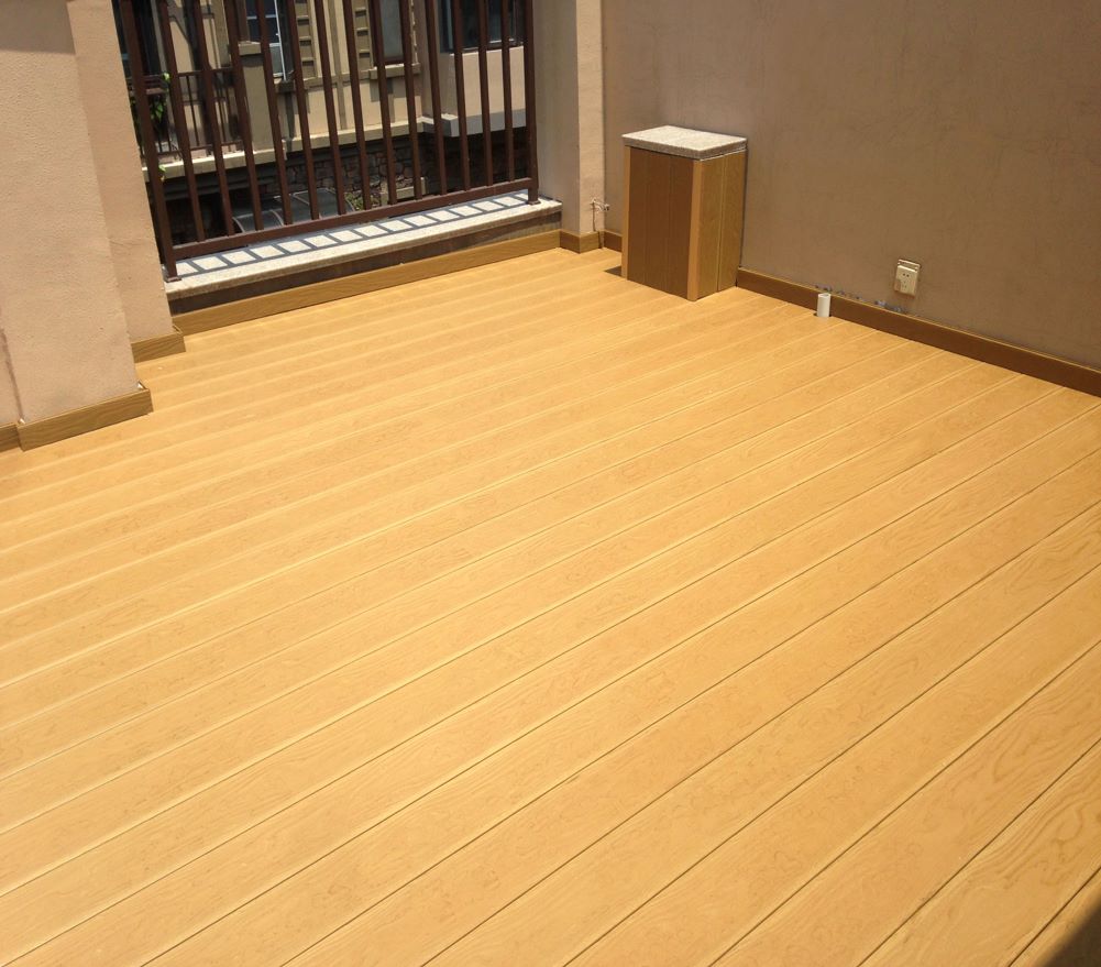 青岛厂家木塑地板地面铺装建材环保防水防腐