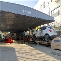 吴中区越溪街道伸缩挡雨篷 移动雨棚搭建 推拉式油布蓬房经济耐用