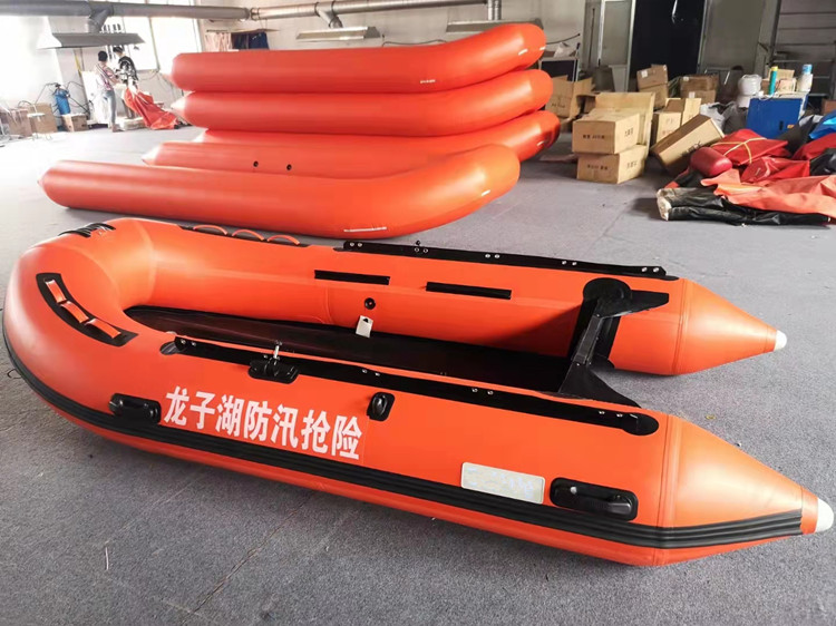 小型冲锋舟抗洪抢险充气船pvc橡皮艇加厚材料