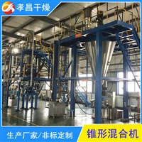 锥形双螺杆螺旋颗粒物料混合机 强制搅拌设备 DSH均匀混合器