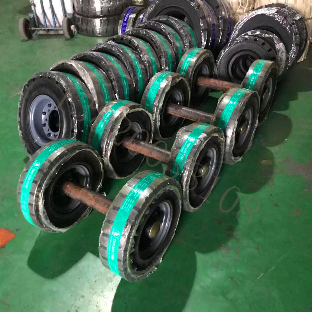 直径650x165实心轮隧道台车挂布台车衬砌台车行走轮