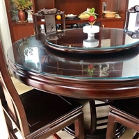 西安厂家批发圆形钢化玻璃桌面