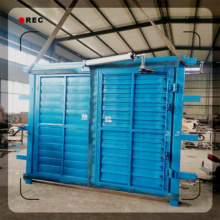 手动调节无压风门百叶式调节风窗可选钢制不锈钢和竹胶板材质