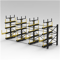 伸缩悬臂式货架 钢管存储架 铝材放置架 CK-SS-63
