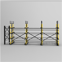 伸缩悬臂式货架 CK-SS-64 单双面悬臂 仓储定制钢棒摆放架