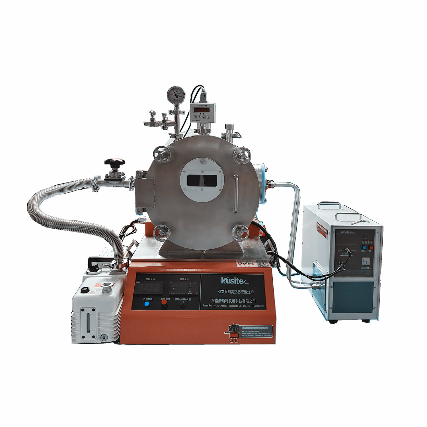 桌面式小型真空感应炉真空高频熔炼炉