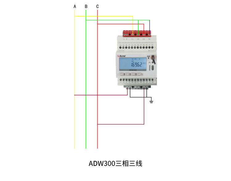 安科瑞导轨智能电表ADW300/CK远程集抄二次接入