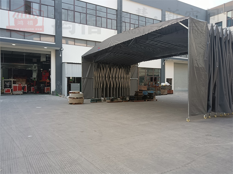 活动推拉蓬安装大型自动伸缩遮雨棚新吴梅村伸缩篷电动