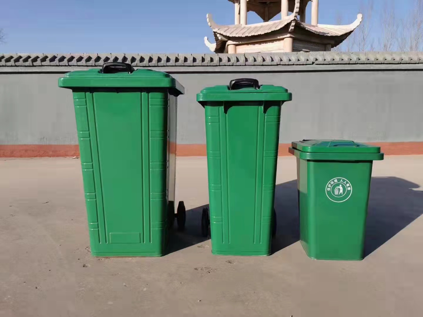 240l镀锌板垃圾桶铁质金属垃圾桶铁皮大垃圾桶