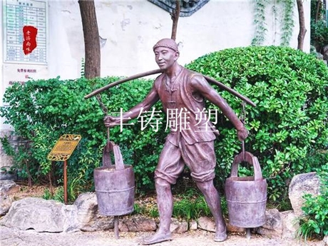 鑄銅農(nóng)民雕塑