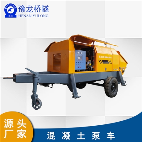 小型搅拌车拖泵 泵车浇筑混凝土