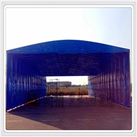 嵊州移动棚 雨篷定做 工厂仓库雨蓬 昆山轨道移动雨篷 雨棚口碑公司