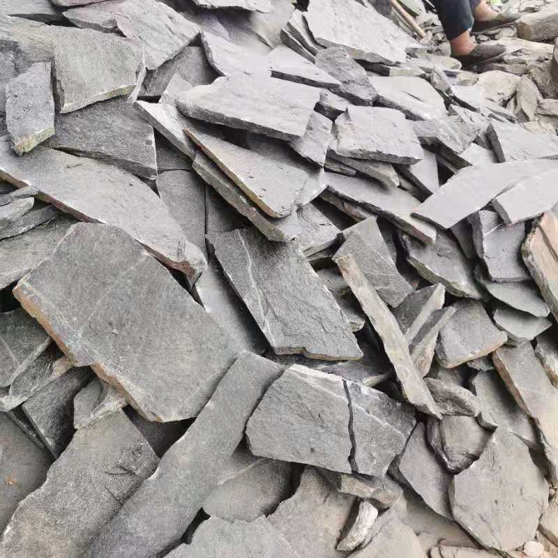 毛边乱形石厂家供应 片石碎拼石 不规则青石板