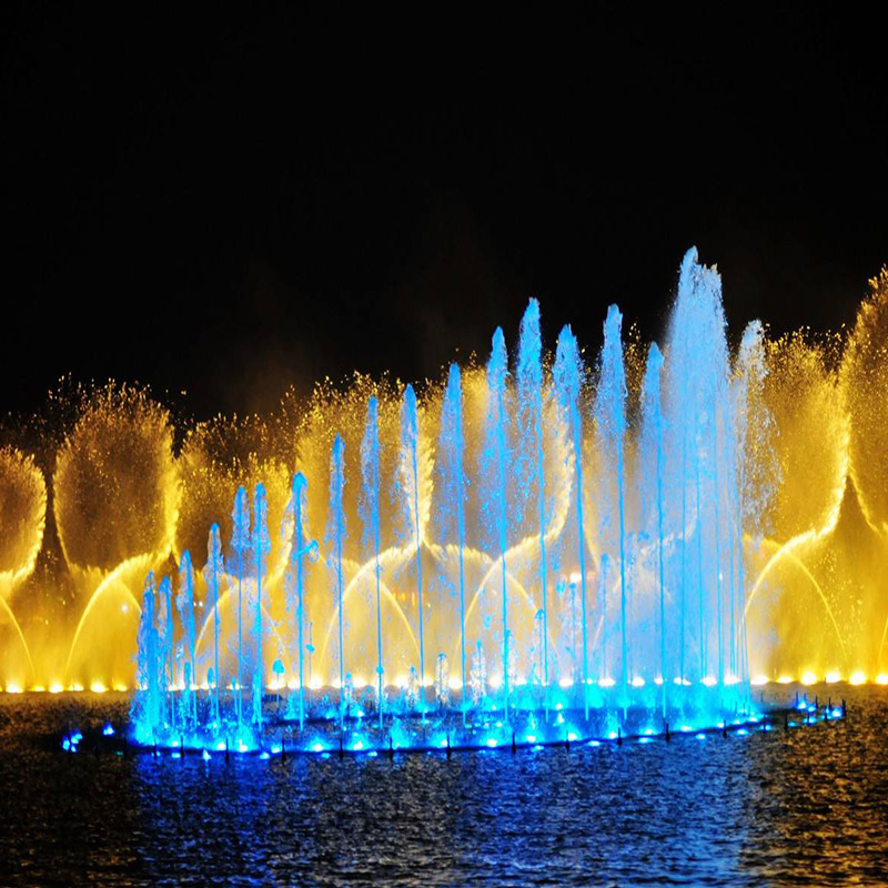 重庆大型广场中央音乐喷泉动感音乐碰上妖娆喷泉方案效果咨询