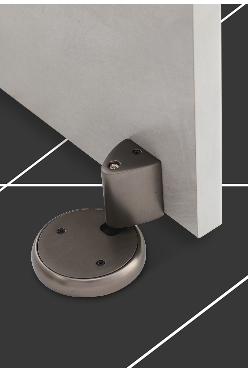 ahandle免打孔机械防风门吸锌合金隐形地吸