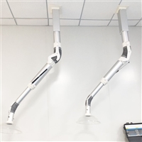 张家界万向抽气罩 KP8-5铝合金万向排气罩 养生馆艾灸排烟万向排烟罩