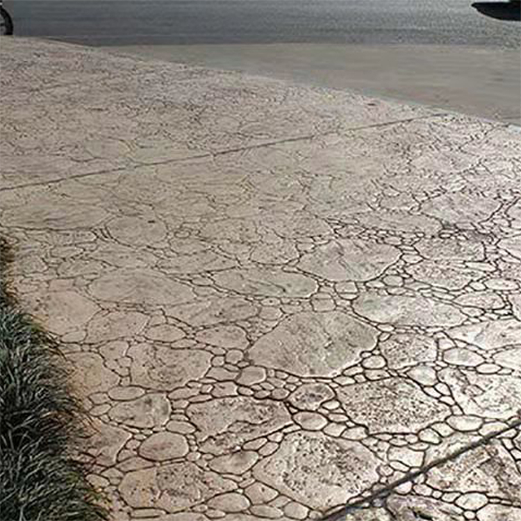 十堰壓模地坪 鄖西水泥藝術壓花地坪 壓印路面材料顏色多