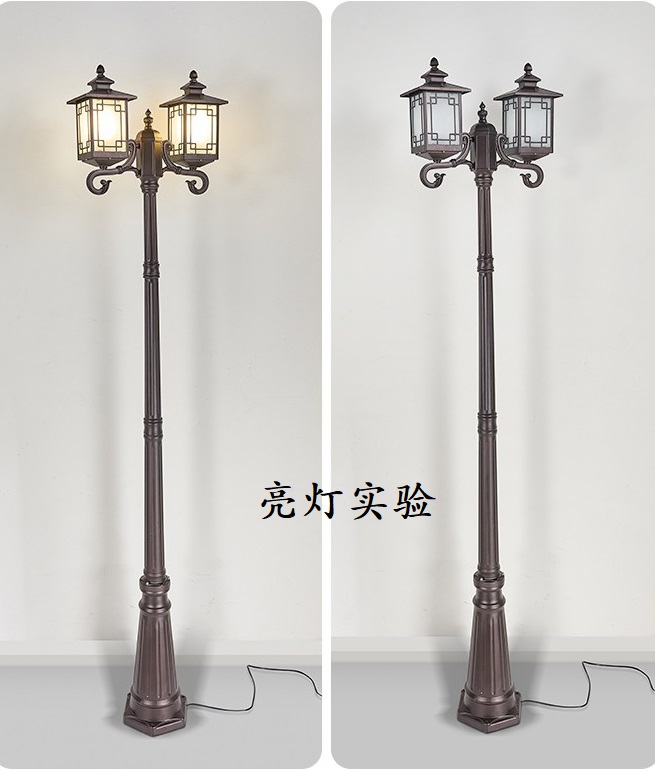 太阳能款 庭院灯 复古造型景观灯 中国窗花系列  防水防雷