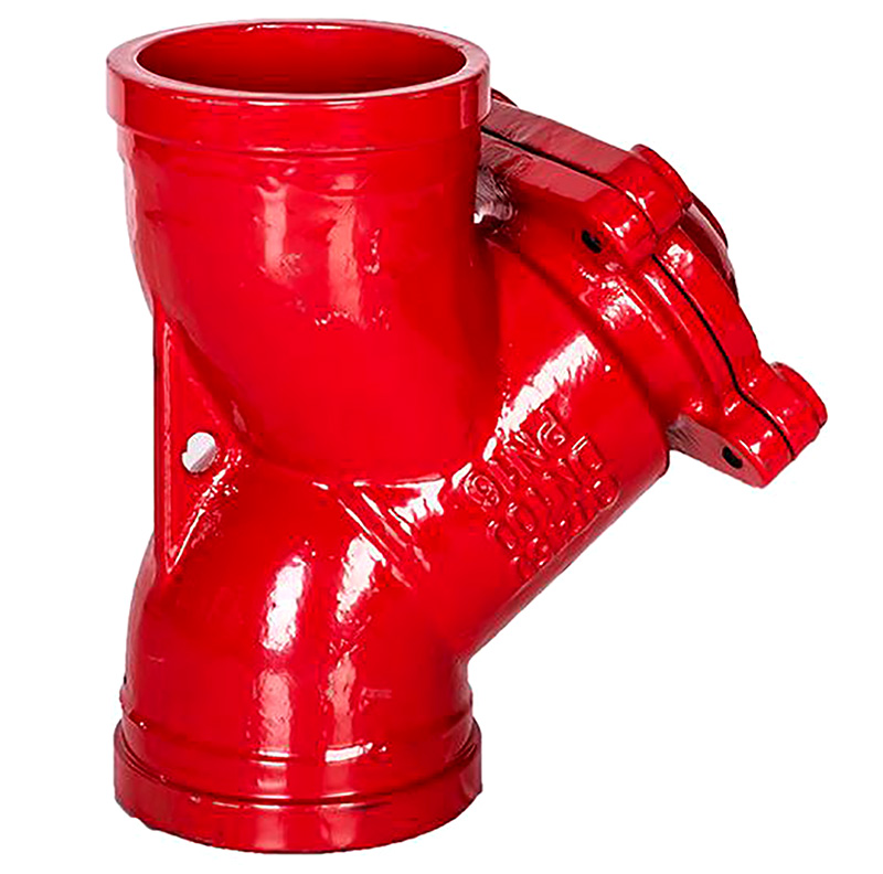 gl83h16q沟槽过滤器y型除污过滤器球墨铸铁沟槽过滤器dn50300