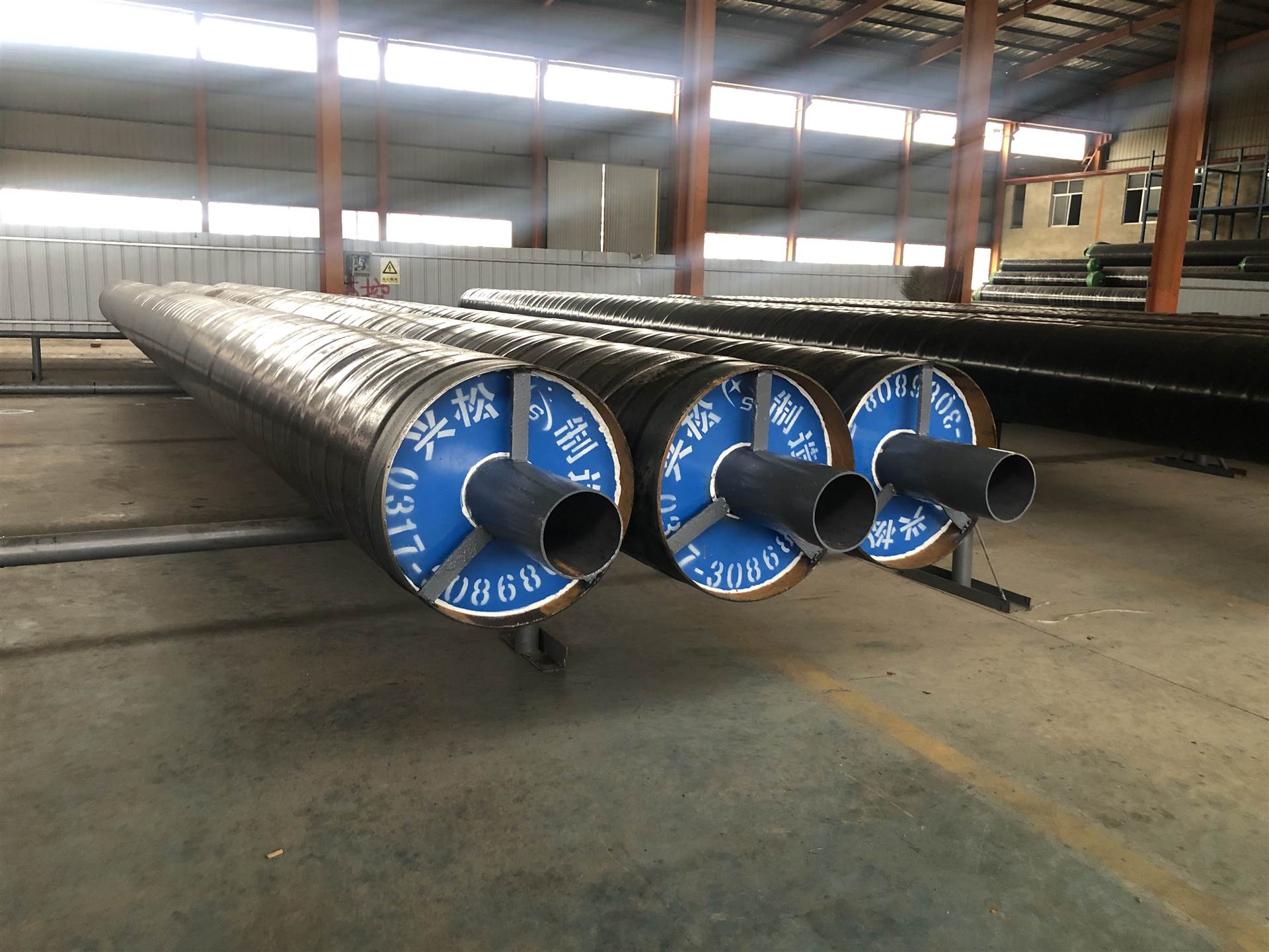 钢套钢蒸汽保温钢管 钢套钢直埋保温钢管 兴松管道厂家