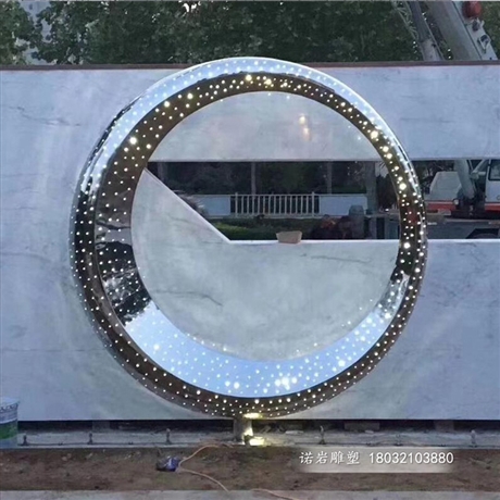 安徽噴霧景觀圓環(huán)雕塑不銹鋼雕塑加工質(zhì)量保障