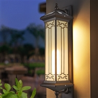 太阳能防水壁灯 吉祥壁灯系列 0布线 多尺寸  铝质外壳