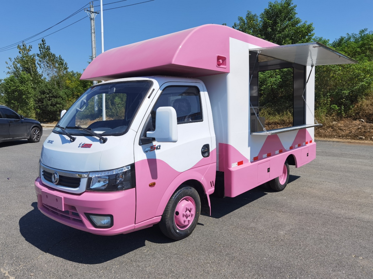 夜市小吃车园区景点冰淇淋多功能售货