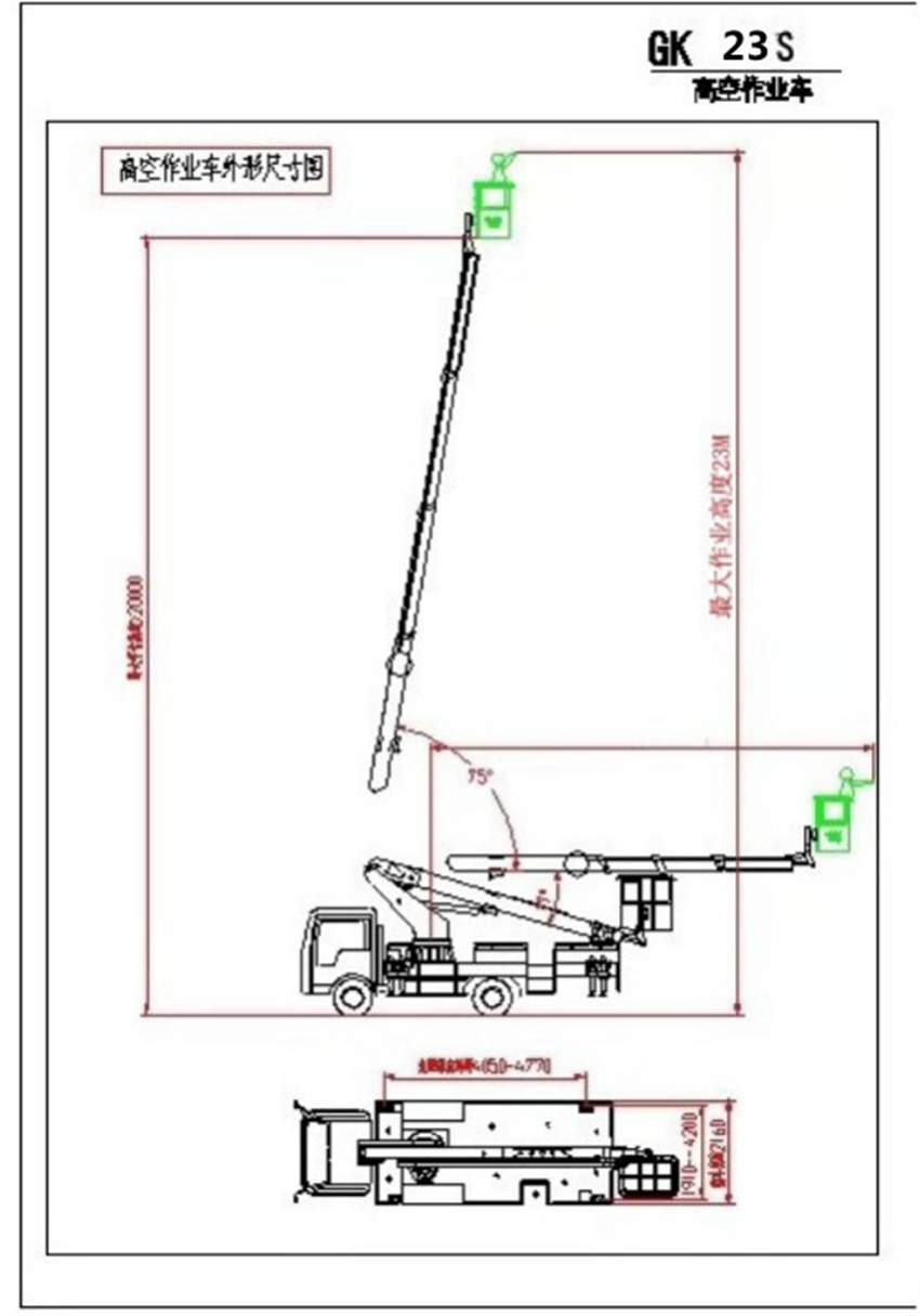 旭力江鈴23米藍牌直臂高空作業車方形支腿質量技術有保障售後服務好