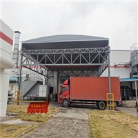 推拉雨篷自有工厂 临时仓储堆货篷房 张家港市塘桥镇移动伸缩雨蓬