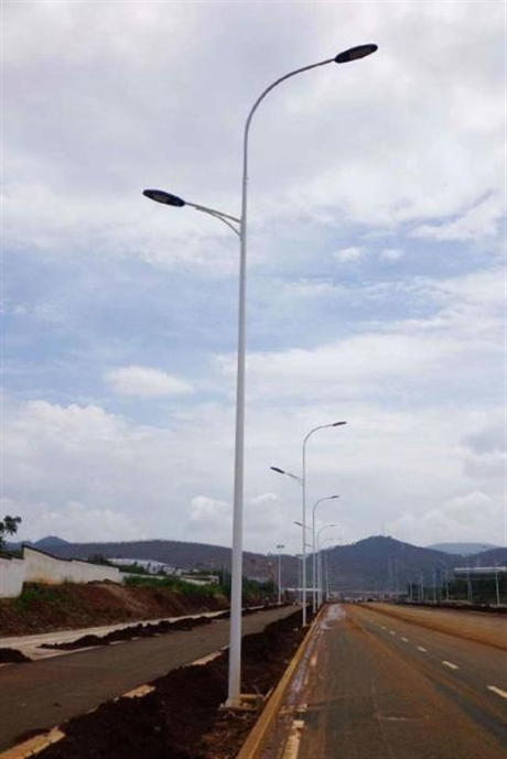 榆林路灯厂家单头自弯臂市电路灯榆林大功率led路灯生产厂商